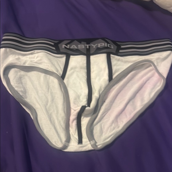 Nasty Pig Other - Nasty Pig White and Gray Striped Briefs